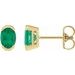 Half-Bezel Solitaire Stud Earrings