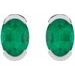 Half-Bezel Solitaire Stud Earrings