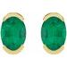 Half-Bezel Solitaire Stud Earrings