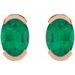 Half-Bezel Solitaire Stud Earrings