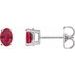Oval 4-Prong Lightweight Stud Earrings