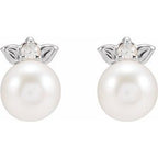 Floral Pearl Earrings