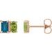 Two-Stone Stud Earrings