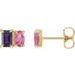 Two-Stone Stud Earrings
