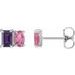 Two-Stone Stud Earrings