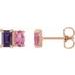 Two-Stone Stud Earrings