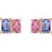 Two-Stone Stud Earrings