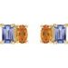 Two-Stone Stud Earrings