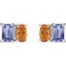 Two-Stone Stud Earrings