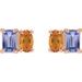 Two-Stone Stud Earrings