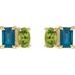 Two-Stone Stud Earrings