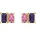 Two-Stone Stud Earrings