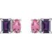 Two-Stone Stud Earrings