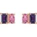 Two-Stone Stud Earrings