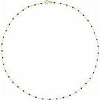 2 mm Enamel Bead Adjustable Chain