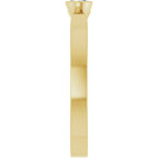 Half-Bezel Solitaire Ring
