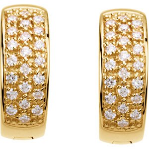 Accented Huggie Earrings