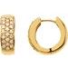 Accented Huggie Earrings