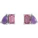 Two-Stone Stud Earring