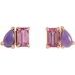 Two-Stone Stud Earring