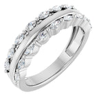 Double Row Anniversary Band