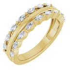 Double Row Anniversary Band