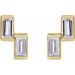 Two-Stone Stud Earrings