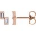 Two-Stone Stud Earrings