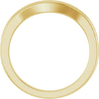 Round Side-Stone Peg Shank or Band