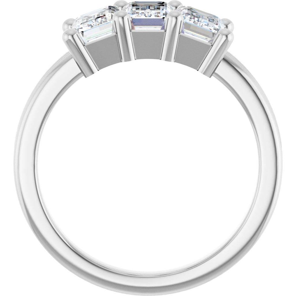Three-Stone Grooved Anniversary Band