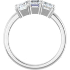 Three-Stone Grooved Anniversary Band
