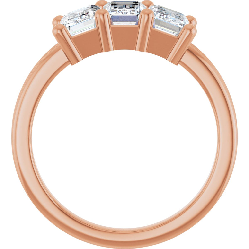 Three-Stone Grooved Anniversary Band