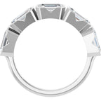 Half-Bezel Five-Stone Anniversary Band