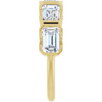 Half-Bezel Five-Stone Anniversary Band