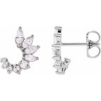 Accented Front-Back Earrings