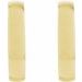 Elongated Oval Hoop Earrings