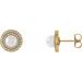 Halo-Style Pearl Earrings