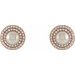 Halo-Style Pearl Earrings