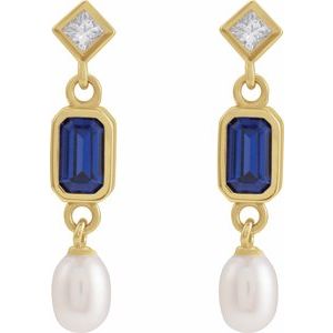 Accented Pearl Earrings