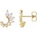 Accented Front-Back Earrings