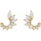 Accented Front-Back Earrings