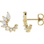 Accented Front-Back Earrings