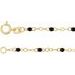 2 mm Enamel Bead Adjustable Chain