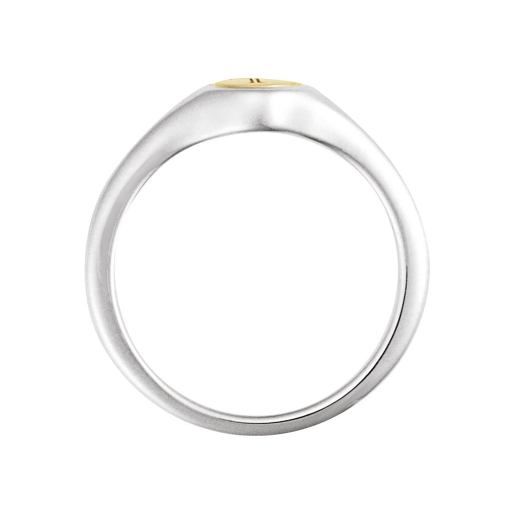 Engravable Round Signet Ring