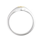 Engravable Round Signet Ring