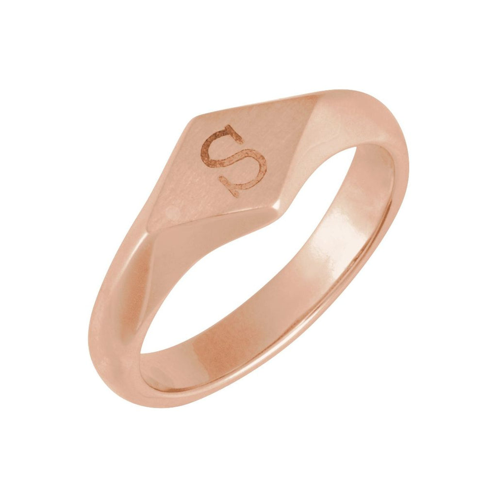 Geometric Signet Ring