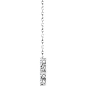 Accented Sideways Cross Necklace or Center
