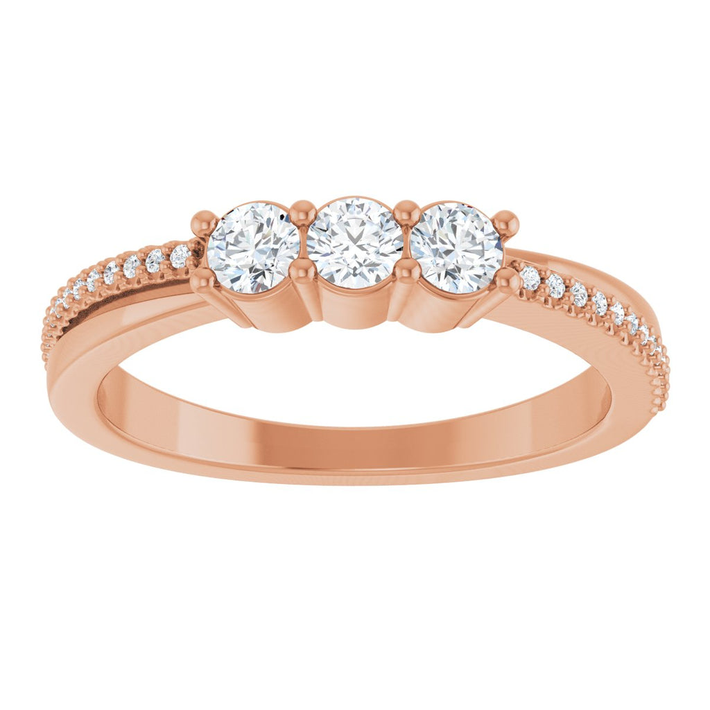 Three-Stone Anniversary Band