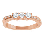 Three-Stone Anniversary Band