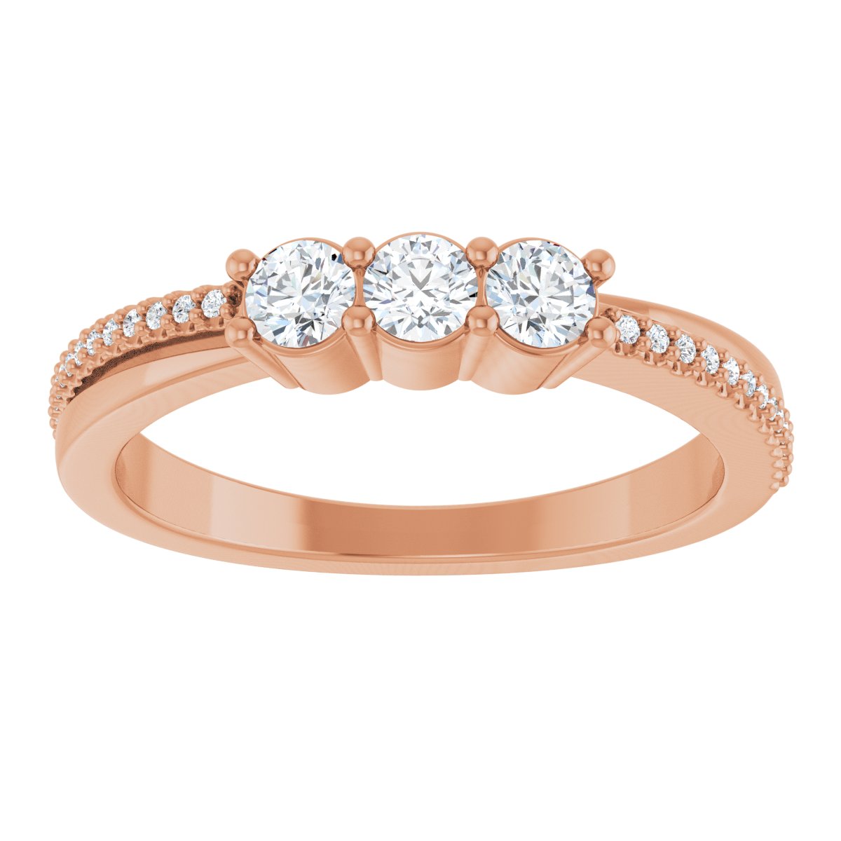 Three-Stone Anniversary Band